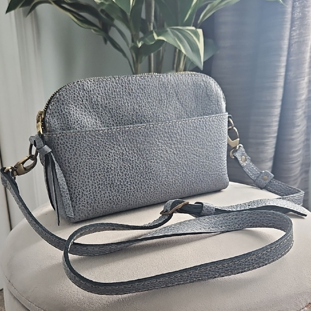 Portland Leather Classic Eclipse Purse In Fog